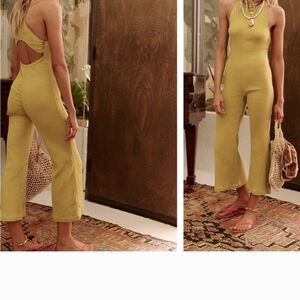 Yellow Halter Jumpsuit
